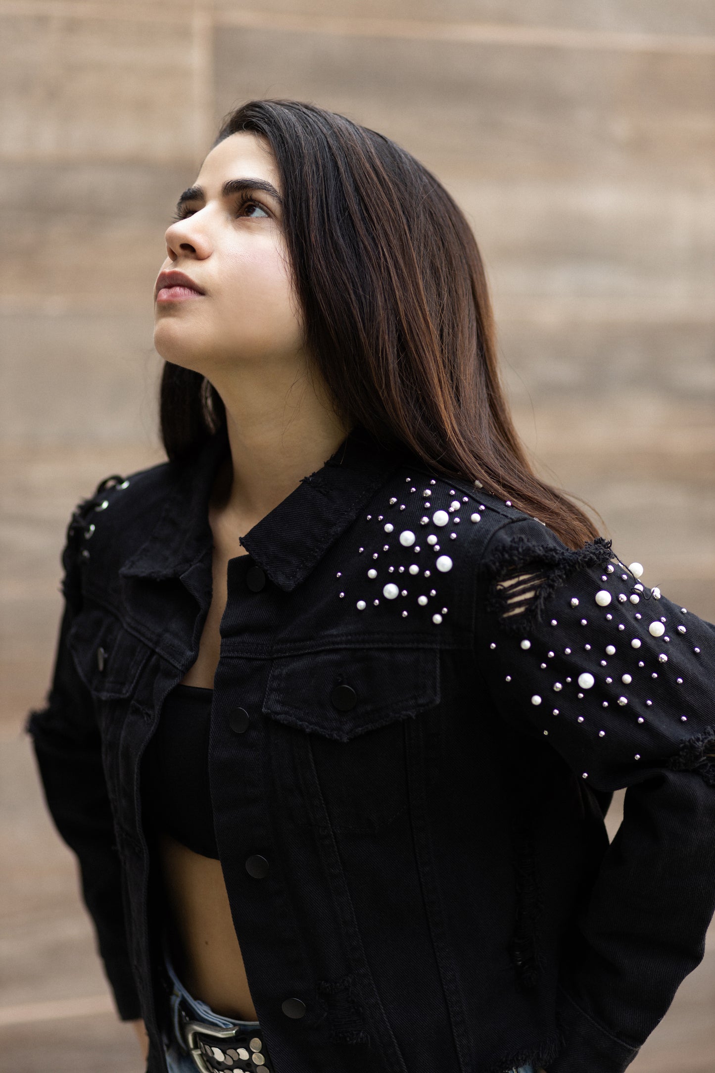 Black Ripped Jacket