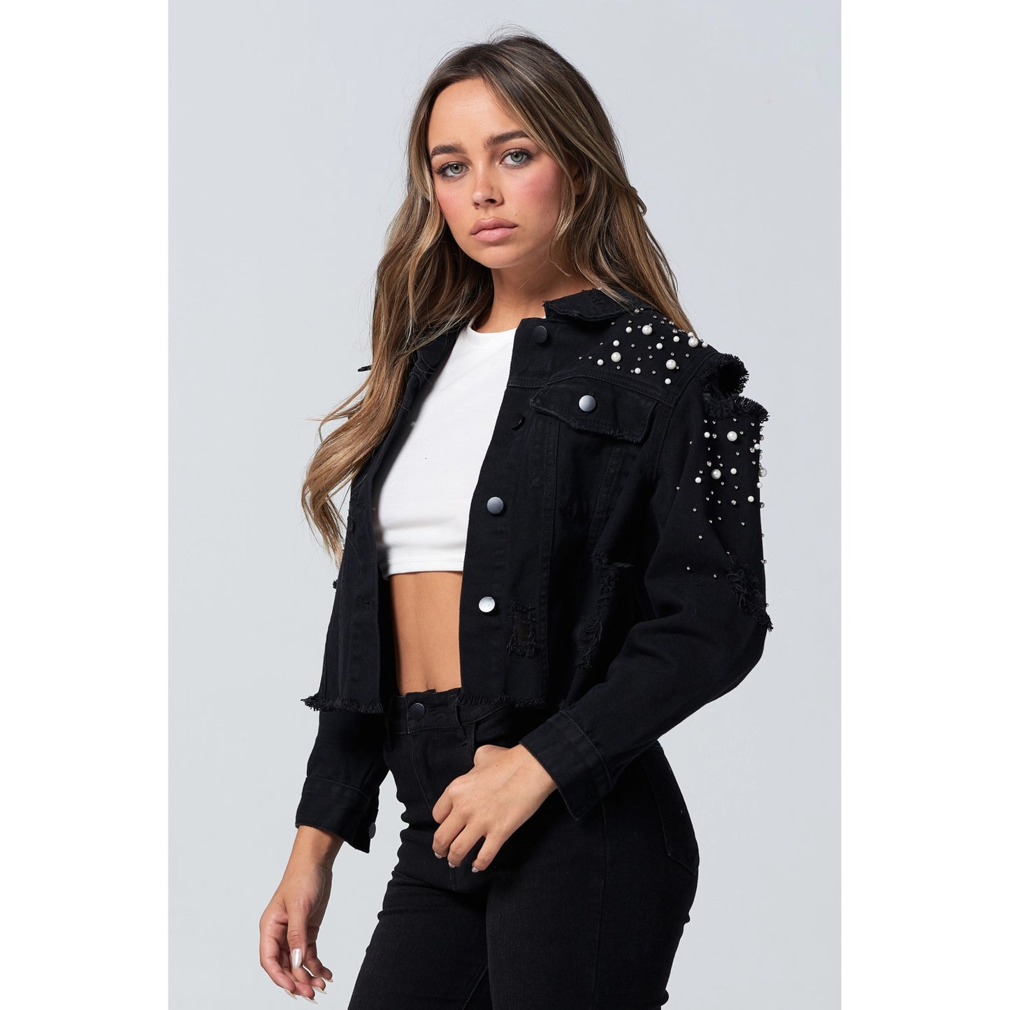 Black Ripped Jacket