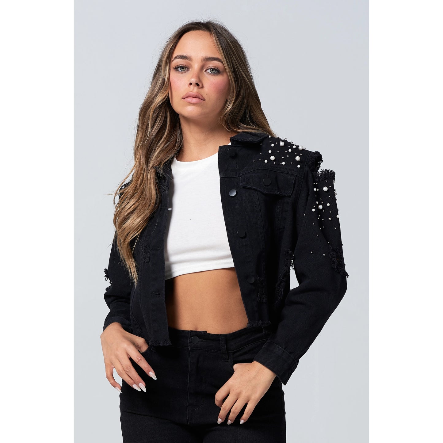 Black Ripped Jacket