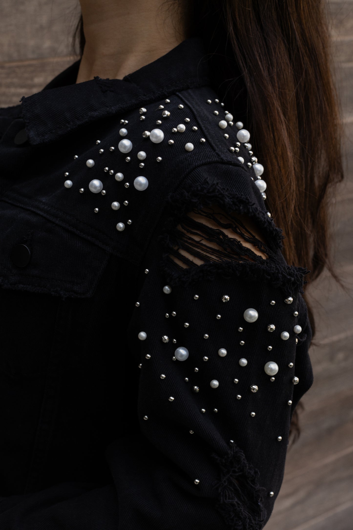 Black Ripped Jacket